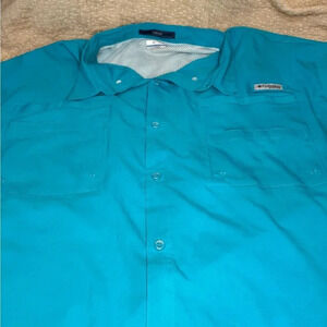 Columbia PFG short sleeve Button down